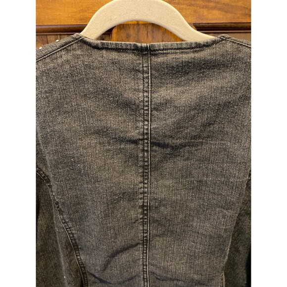 Ruby Rd Woman Studded Jacket Plus Size 16W Black Sparkly w/ Tiny Studs Zip Front - Picture 8 of 11